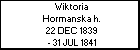 Wiktoria Hormanska h.