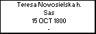 Teresa Nowosielska h. Sas