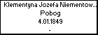 Klementyna Jozefa Niementowska h. Pobog