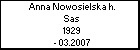 Anna Nowosielska h. Sas