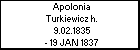 Apolonia Turkiewicz h.