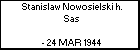 Stanislaw Nowosielski h. Sas