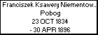 Franciszek Ksawery Niementowski h. Pobog