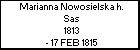 Marianna Nowosielska h. Sas