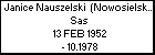Janice Nauszelski  (Nowosielski) h. Sas
