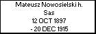 Mateusz Nowosielski h. Sas