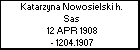 Katarzyna Nowosielski h. Sas