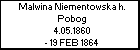 Malwina Niementowska h. Pobog
