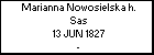 Marianna Nowosielska h. Sas