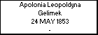 Apolonia Leopoldyna Gelimek