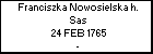 Franciszka Nowosielska h. Sas