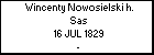 Wincenty Nowosielski h. Sas