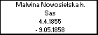 Malwina Nowosielska h. Sas