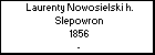 Laurenty Nowosielski h. Slepowron