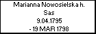 Marianna Nowosielska h. Sas