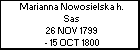 Marianna Nowosielska h. Sas