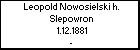 Leopold Nowosielski h. Slepowron