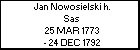 Jan Nowosielski h. Sas