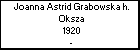 Joanna Astrid Grabowska h. Oksza
