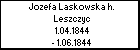 Jozefa Laskowska h. Leszczyc