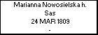 Marianna Nowosielska h. Sas