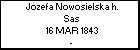 Jozefa Nowosielska h. Sas