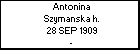 Antonina Szymanska h.