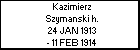 Kazimierz Szymanski h.