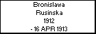 Bronislawa Rusinska