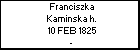 Franciszka Kaminska h.