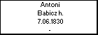 Antoni Babicz h.