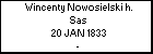 Wincenty Nowosielski h. Sas