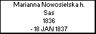Marianna Nowosielska h. Sas
