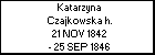 Katarzyna Czajkowska h.