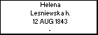 Helena Lesniewska h.