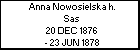 Anna Nowosielska h. Sas