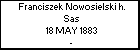Franciszek Nowosielski h. Sas