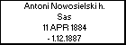 Antoni Nowosielski h. Sas