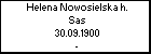 Helena Nowosielska h. Sas