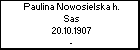 Paulina Nowosielska h. Sas