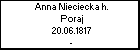 Anna Nieciecka h. Poraj
