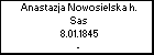 Anastazja Nowosielska h. Sas