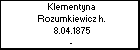 Klementyna Rozumkiewicz h.