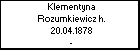 Klementyna Rozumkiewicz h.