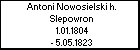 Antoni Nowosielski h. Slepowron