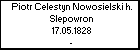 Piotr Celestyn Nowosielski h. Slepowron