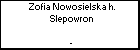 Zofia Nowosielska h. Slepowron