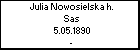 Julia Nowosielska h. Sas