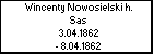 Wincenty Nowosielski h. Sas