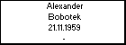 Alexander Bobotek